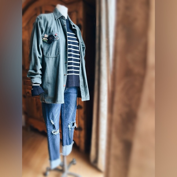 Button down ARMY Green - Picture 7 of 9